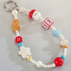 Whimsical Beaded Charm Strap Keychain – jewelry (view 1)