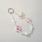 Pearlescent Beaded Phone Charm with Charms – jewelry (view 2)