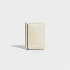Cream Puppy Outline Trifold Card Wallet