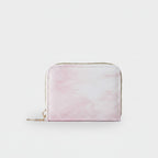 Pastel Pink Tie-Dye Zip Wallet