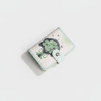Succulent Plant Floral Mint Card Holder Wallet