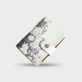 Floral Card Holder Wallet With Snap Closure