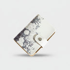 Floral Card Holder Wallet With Snap Closure