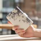Floral Card Holder Wallet With Snap Closure