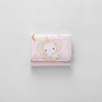Pastel Teddy Bear Card Holder With Gold Chain Detail – bags & wallets (view 2)