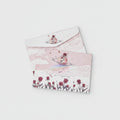 Pink Rose Flower Letter Writing Pad Set – stationery (view 1)