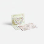 Floral Pop-Up Greeting Card With Butterfly Design – stationery (view 1)