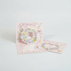 Floral Pop-Up Greeting Cards With Ribbon Bow – stationery (view 1)