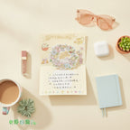 Floral Wreath Pop-Up Greeting Card With Stars – stationery (view 3)