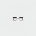 Clear & Black Rounded Eyeglass Ring Set