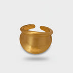 Gold Chunky Dome Cuff Ring