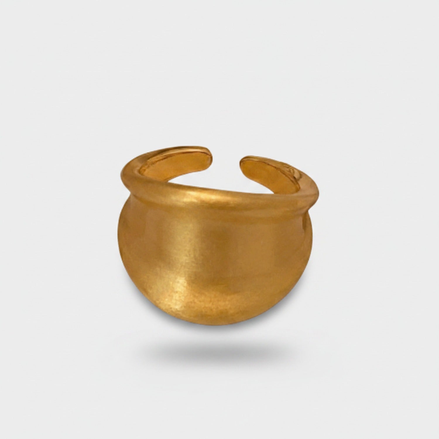 Gold Chunky Dome Cuff Ring