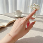 Gold Rhinestone Snake Ring Set – jewelry (view 3)