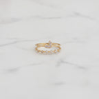 Gold Rhinestone Snake Ring Set – jewelry (view 2)