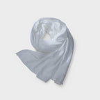 White Lightweight Chiffon Infinity Scarf Wrap