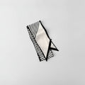 Striped Black & White Triangle Scarf Wrap – scarves & belts (view 1)