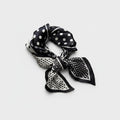 Polka Dot Black White Bandana Scarf