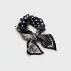 Polka Dot Black White Bandana Scarf