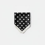 Bow Hair Clip Scarf - Pink Polka Dot