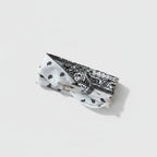 Bandana Paisley Print Hair Wrap Headband - White – hair accessories (view 1)