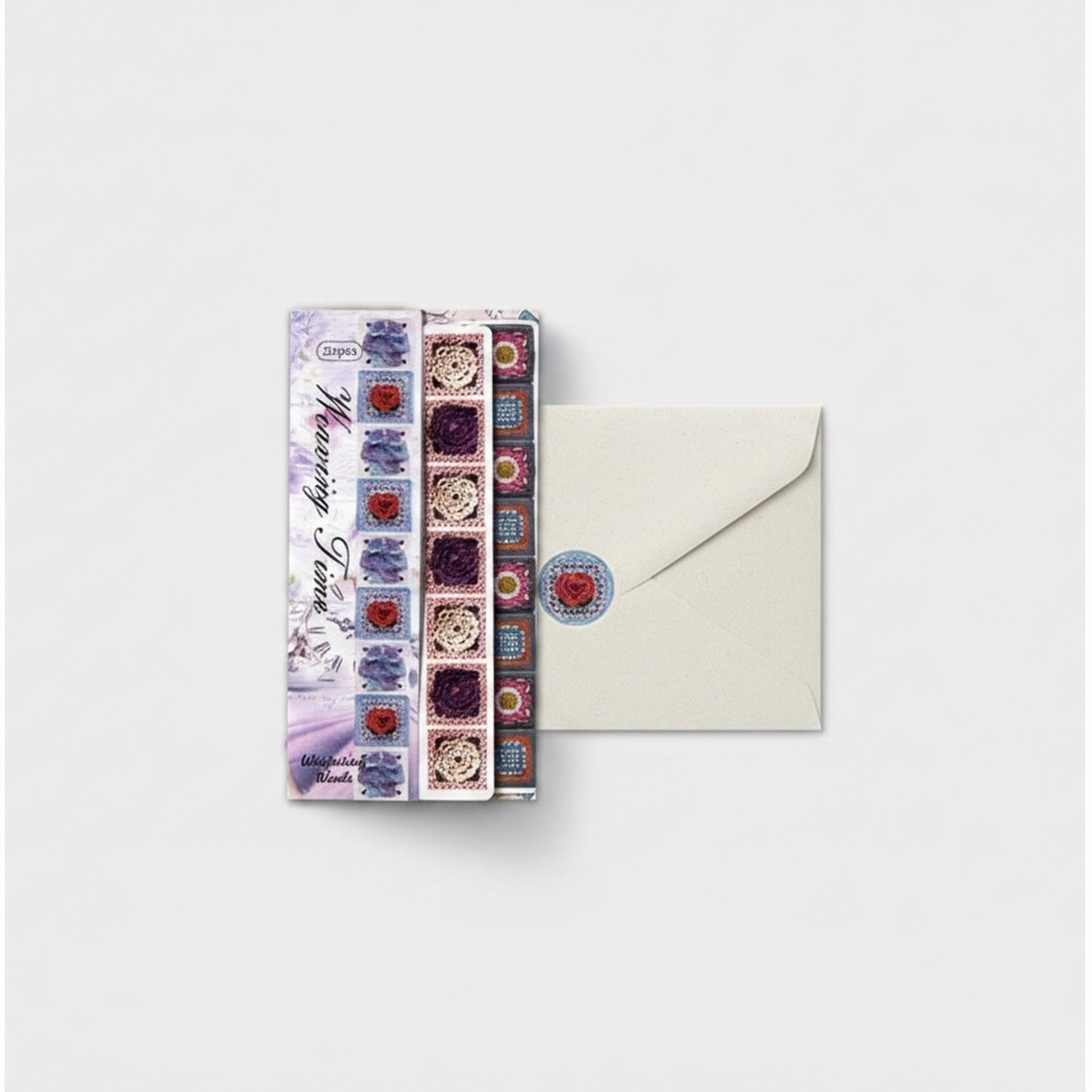 Decorative Tile Block Stacking Stationery Set