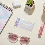 Purple Obsidian Star Clear Holographic Film Sticker – stationery (view 3)
