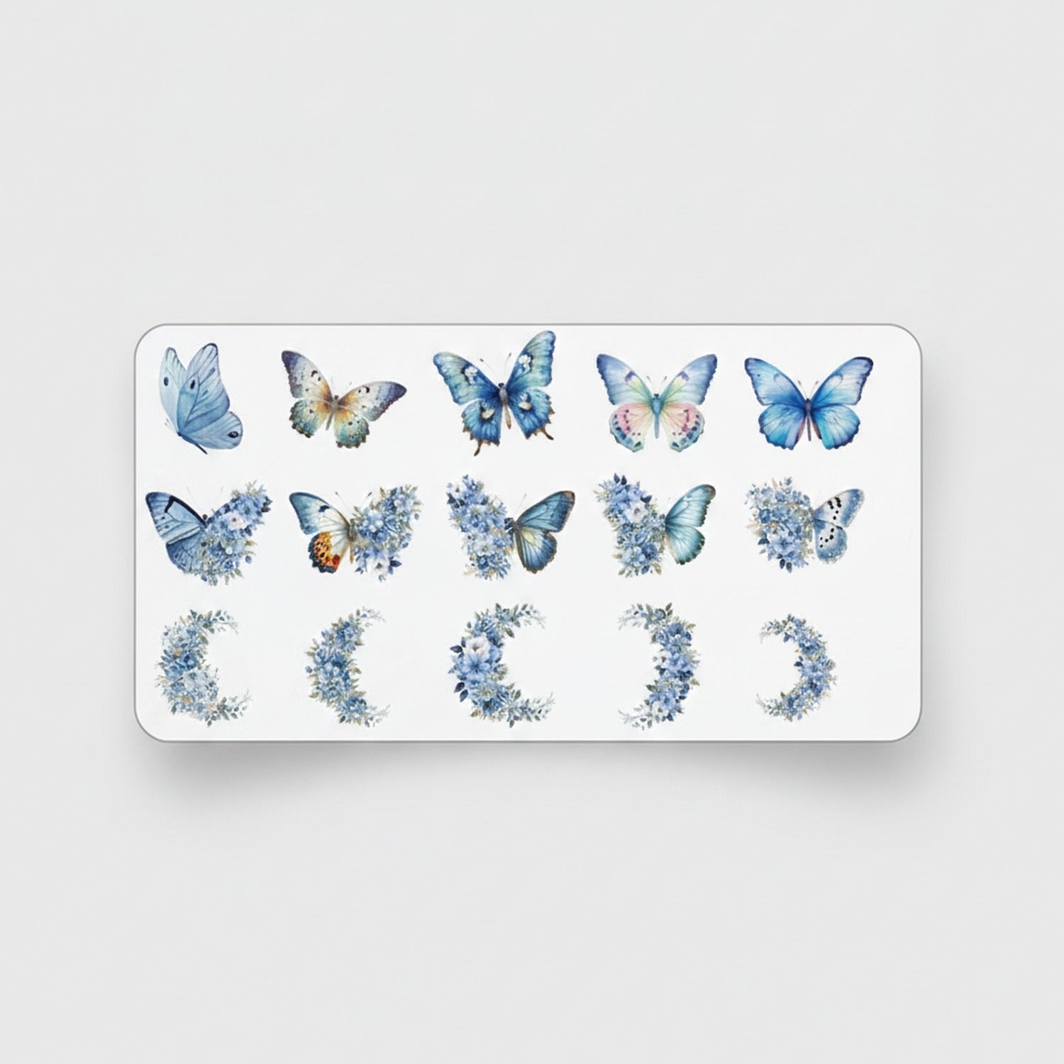 Blue Butterfly Dream Sticker Sheet Set