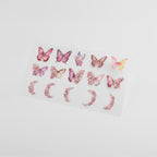 Scarlet Cherry Butterfly Decorative Sticker Sheet – stationery (view 1)