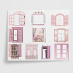 Pink Romantic Window Stationery Sticker Pack (view 1)