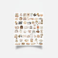 Vintage Aesthetic Sticker Sheet Collection Set – stationery (view 1)