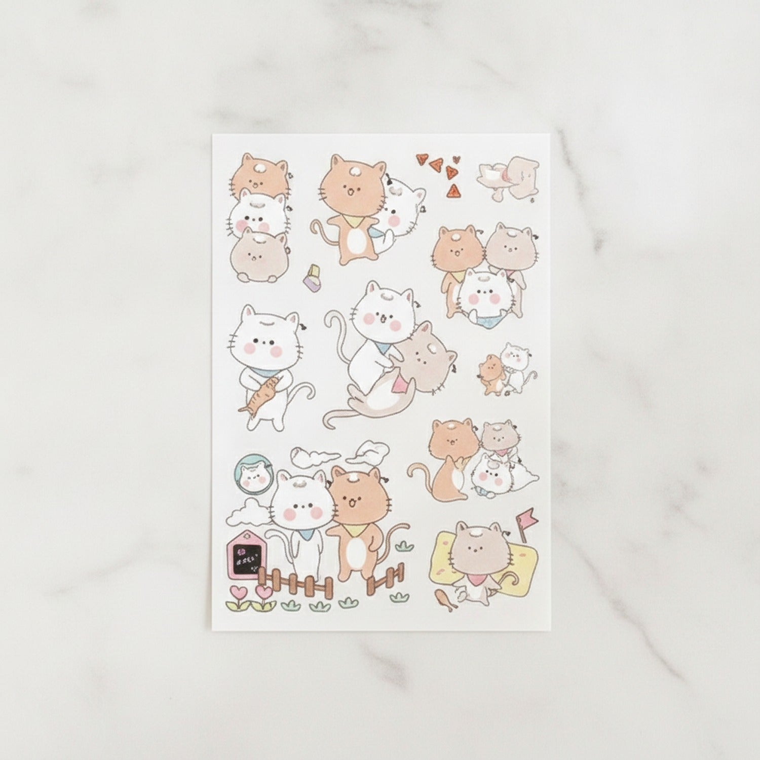 Cute Pet Animal Sticker Sheet Collection