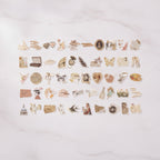 Vintage Sticker Sheet Aesthetic Collage Pack – stationery (view 2)