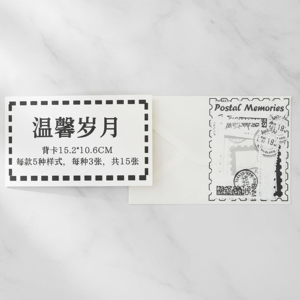 Perpetual Memory Card Set Multi-Design Stationery Pack - Beautiful Time 15-Pack