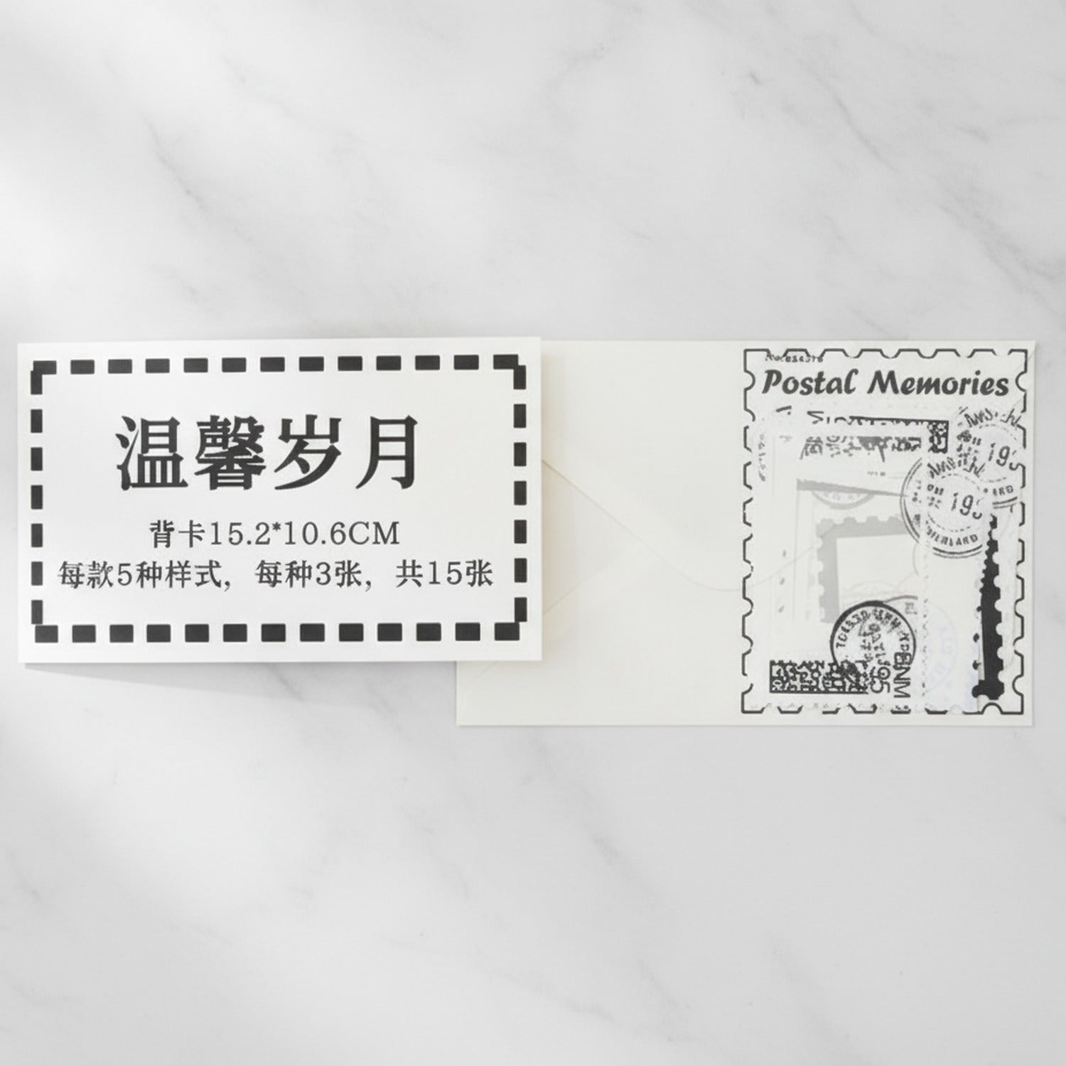 Perpetual Memory Card Set Multi-Design Stationery Pack - Beautiful Time 15-Pack