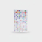 Rhinestone Sticker Sheet Colorful Gem Decals