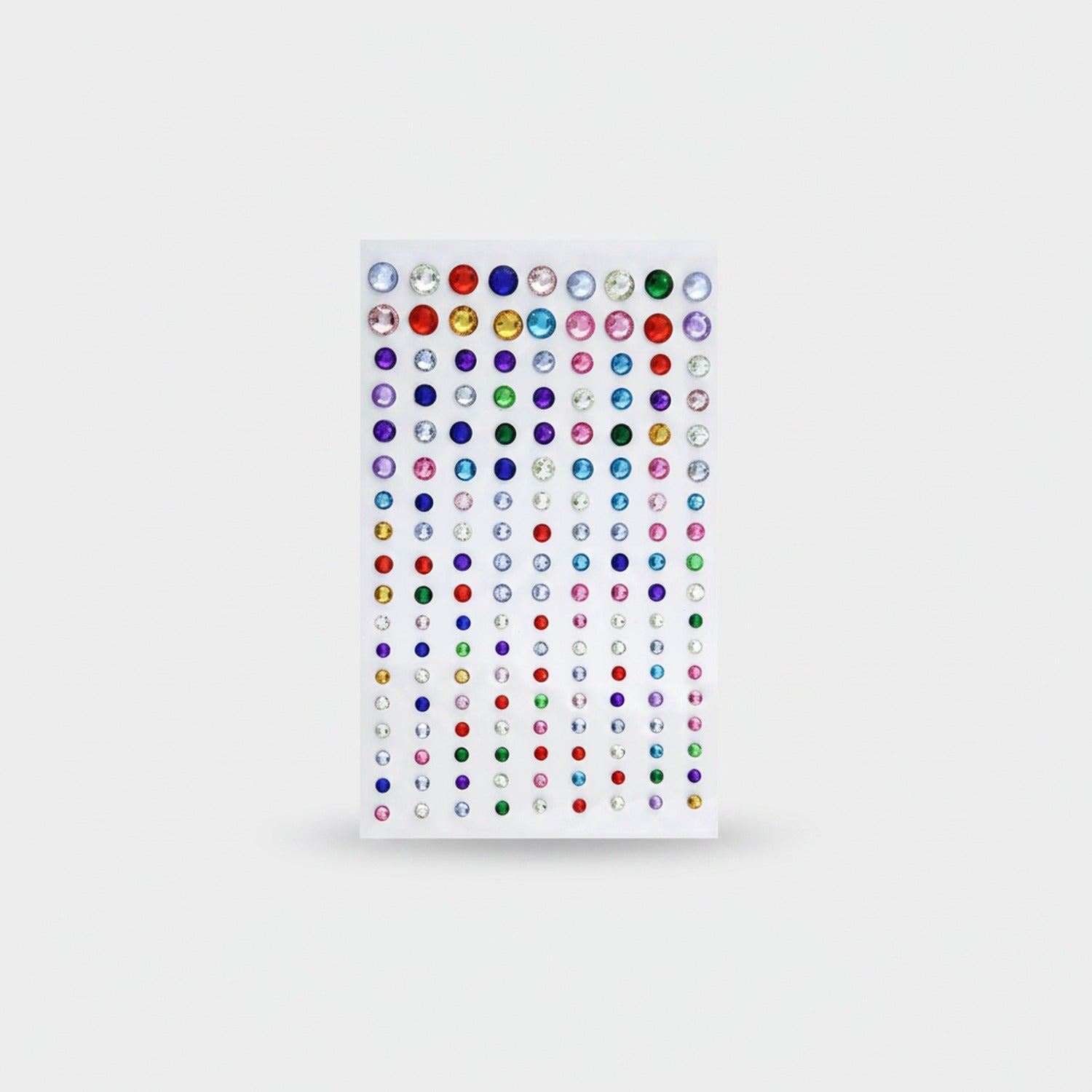 Rhinestone Sticker Sheet Colorful Gem Decals
