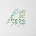 Butterfly & Star Hair Clip Set - Green