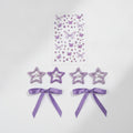 Butterfly & Star Hair Clip Set - Purple – hair accessories (view 1)