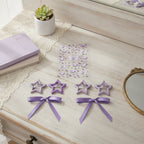 Butterfly & Star Hair Clip Set - Purple – hair accessories (view 3)