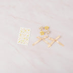 Butterfly & Star Hair Clip Set - Yellow