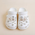 Pearl Flower Starfish Shoe Charms with Chains – apparel accessories (view 1)