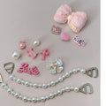 Barbiecore Shoe Charms & Pearl Chains Set – apparel accessories (view 1)