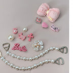 Barbiecore Shoe Charms & Pearl Chains Set – apparel accessories (view 1)