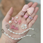 Barbiecore Shoe Charms & Pearl Chains Set – apparel accessories (view 3)