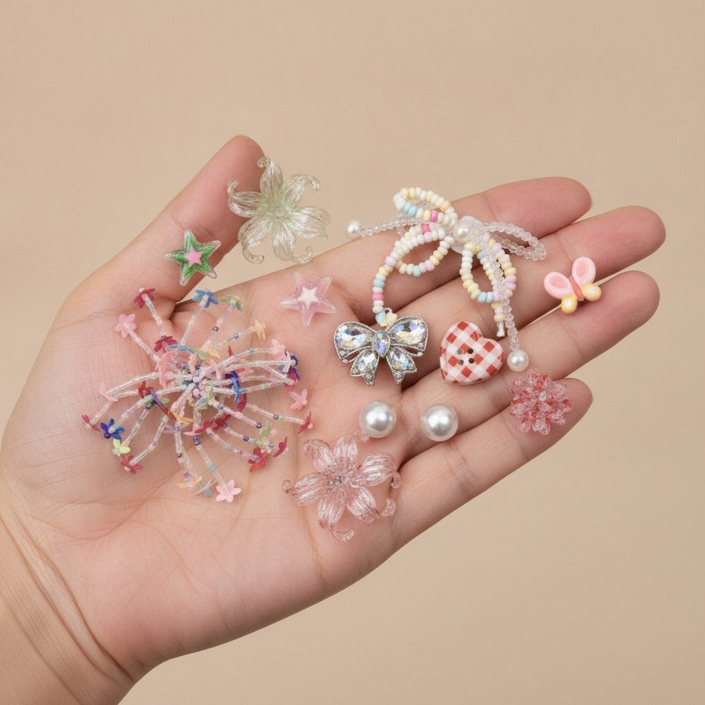 Whimsical Iris Flower Accessory Set – apparel accessories (view 3)