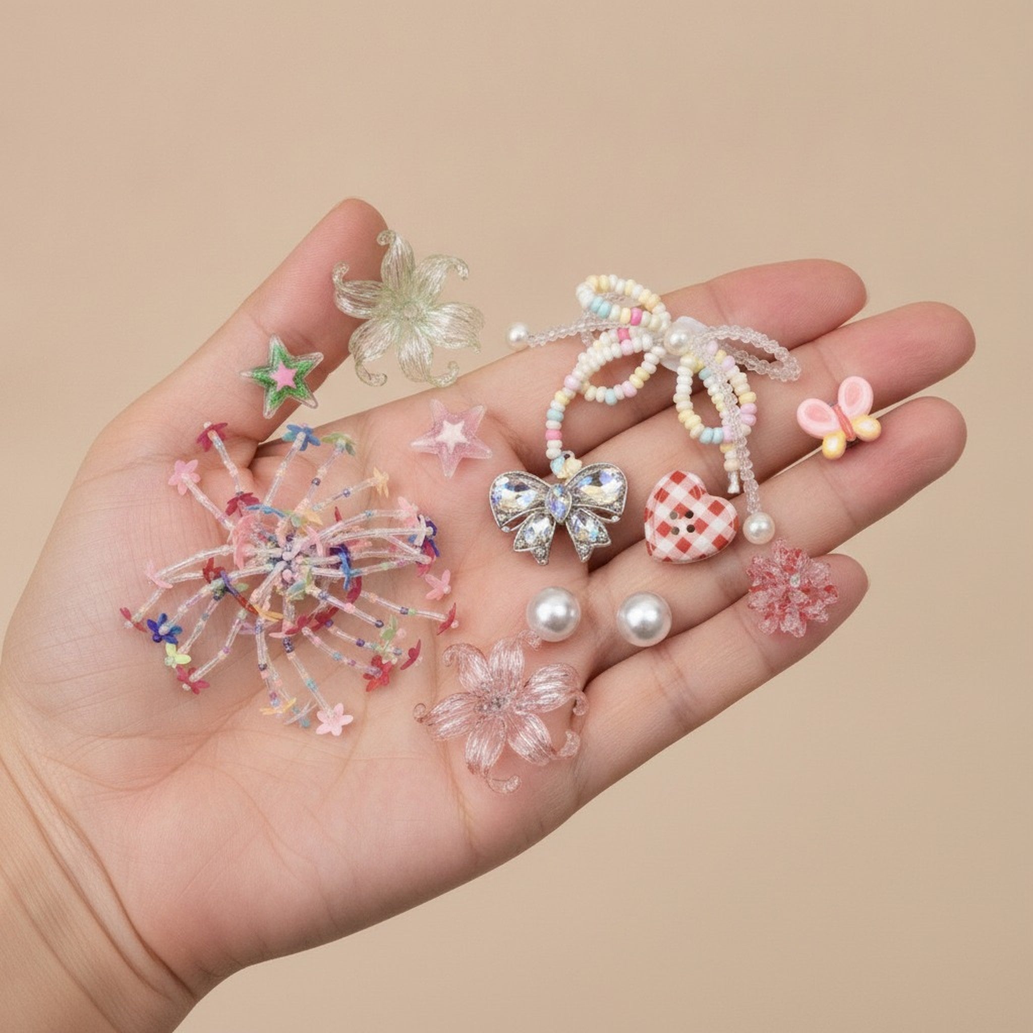 Whimsical Iris Flower Accessory Set – apparel accessories (view 3)