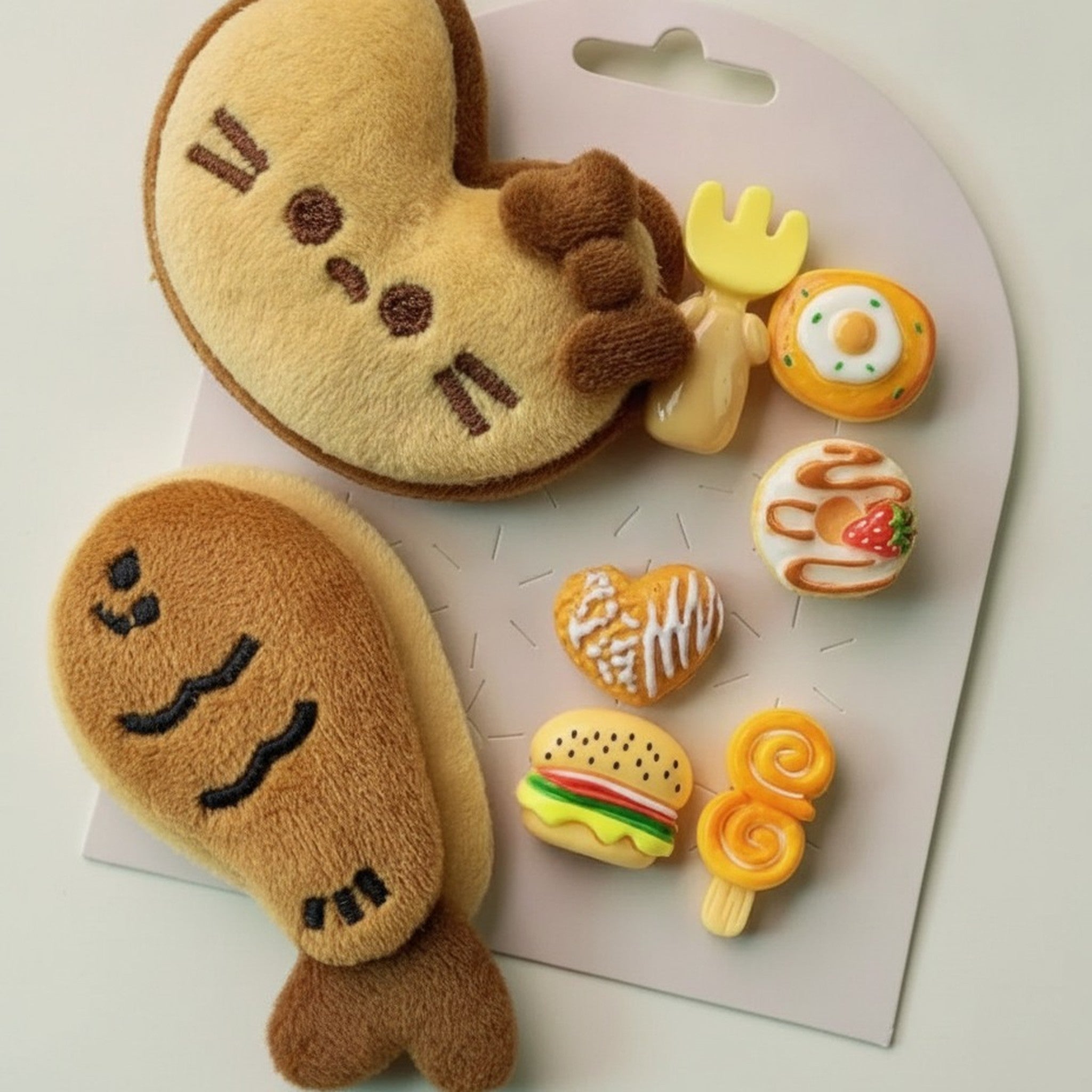 Whimsical Plush Animal Charm Set – apparel accessories (view 2)