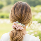 Pastel Hair Clips Set With Ribbon Bows