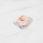 Pastel Hair Clips Set With Ribbon Bows – hair accessories (view 2)