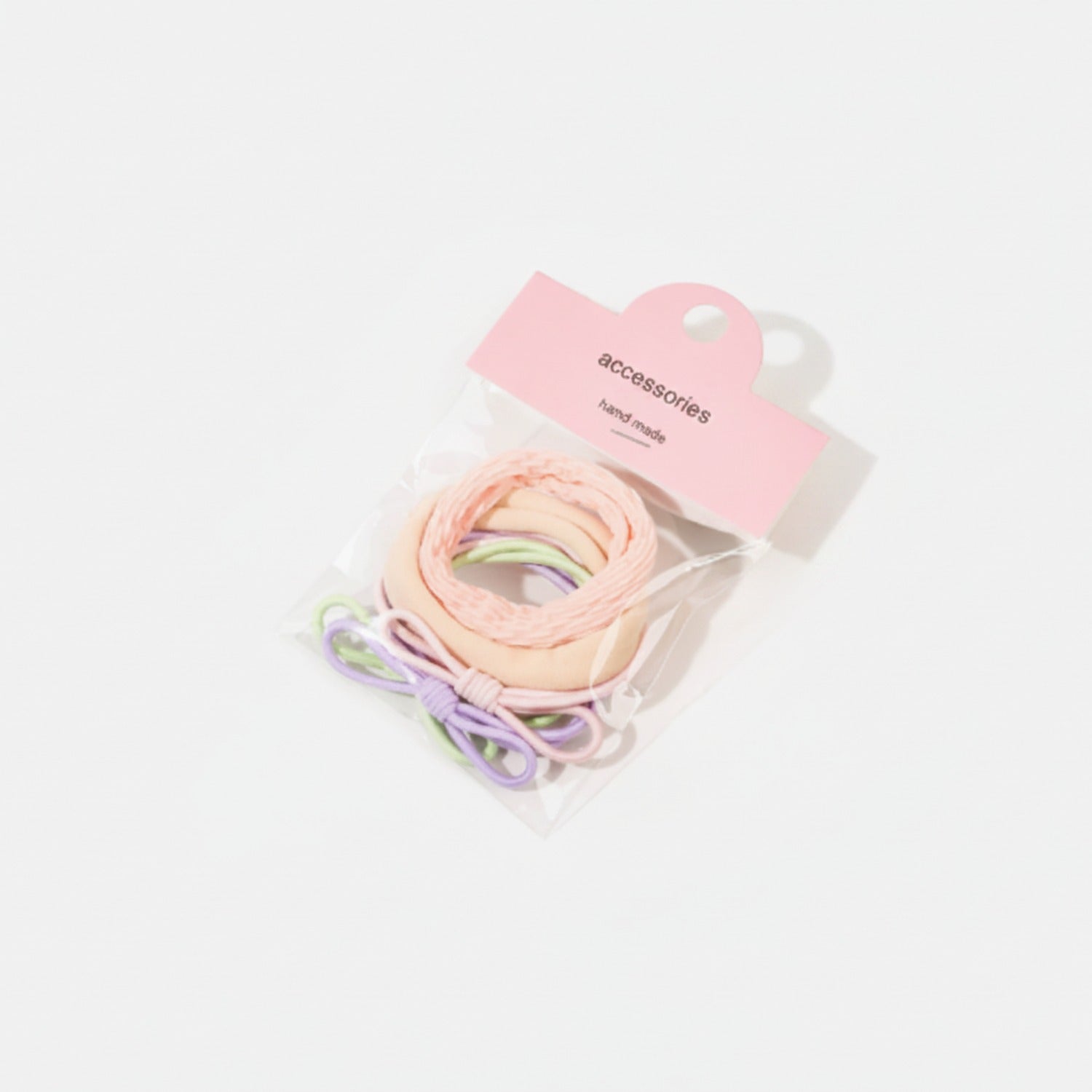 Pastel Hair Clips Set With Ribbon Bows